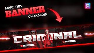 How to Make Free Fire Banner for YouTube Channel in Picsart || Free Fire Gaming Banner Editing