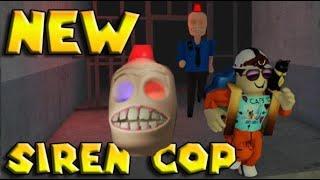 REMASTERED Escape from SIREN COP'S PRISON! (SCARY OBBY)