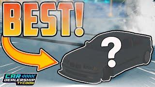 The BEST New DRIFT CAR in Car Dealership Tycoon! (2025!)