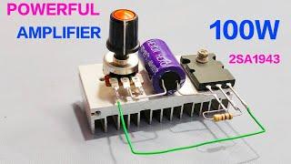 DIY 2sa1943 Transistor Amplifier Circuit | 2sa1943 amplifier 12v