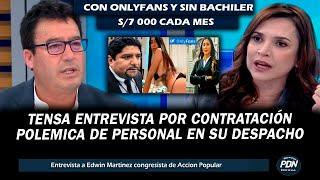 CONGRESISTA SE EXCUSA POR TENER TRABAJADORA QUE GANA S/7 MIL SIN TENER BACHILLER Y TENER ONLYFANS