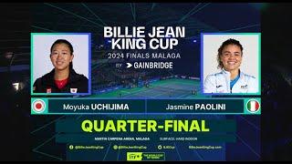 Jasmine Paolini (ITA) vs Moyuka Uchijima (JPN) • Finals BJK Highlights