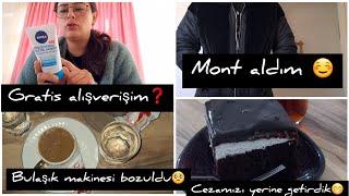 CEZAMIZI ÇEKTİK️GRATİS ALIŞVERİŞİM DURDUK YERE YINE MASRAF ÇIKTI MAKINE BOZULDU️AGLAYAN PASTA ️