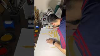 "Unlock the Beauty of Arabic Calligraphy: Master 'Mola Ali' with Zain's Step-by-Step Tutorial!" ️