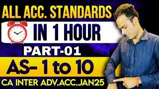 REVISE ALL AS in 1 Hour PRO Revision | CA inter Sandeep sharma | Accounting Standards Marathon May25