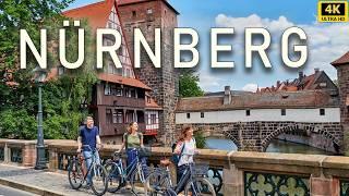 NUREMBERG Germany  - Old Town Walking Tour - Sunny 4K UHD