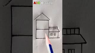 House Drawing | Easy drawing With Pencil #shorts