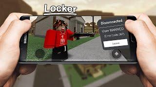 Using MOBILE LOCK In Roblox Da Hood (BANNED)