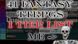 Ultimate Fantasy Tabletop RPG Tier List PART 1