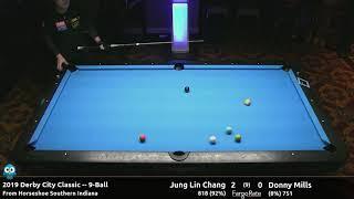 Jung Lin Chang vs Donny Mills - 9-Ball - 2019 Derby City Classic