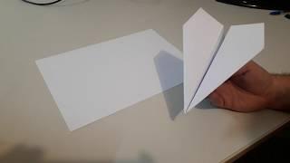 Tutorial, como fazer avião de papel pequeno que voa bastante, origame