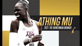 Athing Mu of Texas A&M, 2021 Women's Winner of The Bowerman