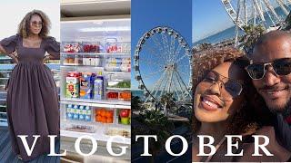 EPISODE 3: VLOGTOBER || GROCERY HAUL || FRIDGE ORGANISATION || DINNER IN THE SKY || GIVEAWAY WINNERS