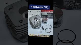 Цилиндр и поршень ital для бензопил HU 372XP  #бензопила  #мотопила  #хускварна