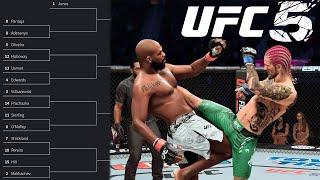 What if the UFC Had Pound 4 Pound Tournament? - UFC 5