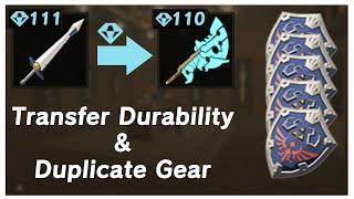 Botw - How to Transfer Durability and Duplicate Gear (Menu Overloading)