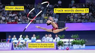 Music with words for rhythmic gymnastics