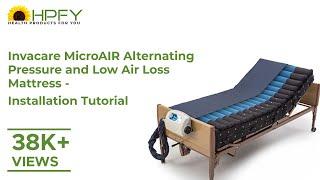 How to install Invacare MicroAIR Alternating Pressure and Low Air Loss Mattress? [Lateral Rotation]