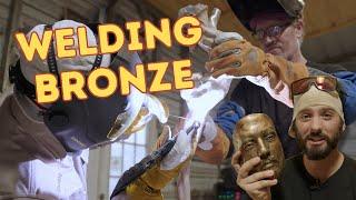 Welding A Bronze Sculpture And Adding Patinas