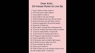 @RashmiSudev #rulesoflife #rulesforkids #kids #rules