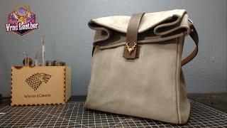 [Leathercraft] Making the Trader Joe's Paper Lunch Bag With Leather | Vrnc Leather
