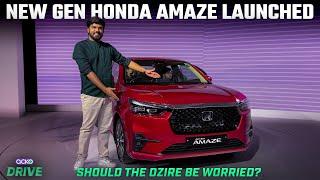 Third-Gen Honda Amaze First Look | Most Affordable Car With ADAS | 4K