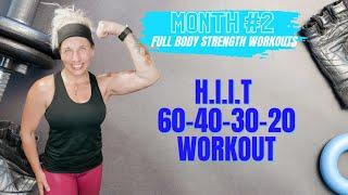 H.I.I.T 60-45-30-20 Workout|With Christina Hooper