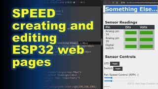 SPEED Creating and Editing ESP32 Web Pages