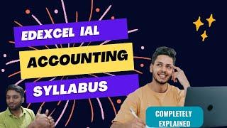 Edexcel As and AL Accounting Syllabus  - Download the Sample Accounting IAL book