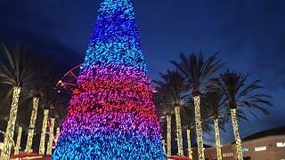 Christmas Lights And Shopping At Irvine Spectrum Center At Night (Irvine, CA)