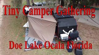 Tiny Camper Gathering 2022 Doe Lake Ocala National Forest. Hosted by The Tiny Camper Company TCC