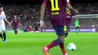 Amazing Neymar Trick against Sevilla 2013