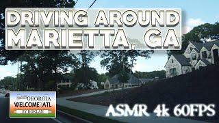 Marietta Georgia Driving tour | ASMR | 4k 60FPS | Moving to Atlanta