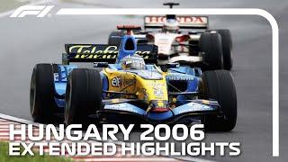 Alonso's Crazy Charge & Button's First F1 Win | Extended Race Highlights | 2006 Hungarian Grand Prix