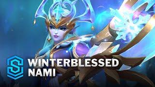 Winterblessed Nami Wild Rift Skin Spotlight