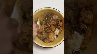 葱烧鸡排拌饭！！！大口吃肉太解馋了，葱香十足#抖音美食推荐官 #好吃到停不下来 #妈呀太香了 #张拾亿拌饭 #农村美食