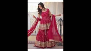 New trending beautiful Sharara GhararaDresses stylish dresses party wear#shortvideo #indianavatar