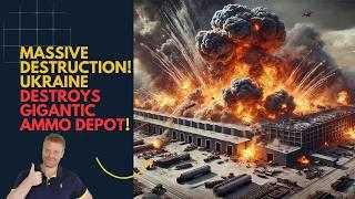 Tens of Thousands of TONS of Russian Ammo destroyed in Ukrainian strike!