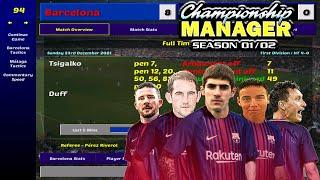 Championship Manager 01/02 | Barcelona Season Long Gameplay