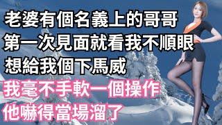 老婆有個名義上的哥哥，第一次見面就看我不順眼，想給我個下馬威，我毫不手軟一個操作，他嚇得當場溜了！【一濟說】#小說#故事#情感#夫妻#落日溫情#情感故事#家庭矛盾#爽文