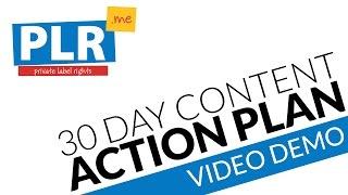 30 Day Content Marketing Action Plan - Video Demo