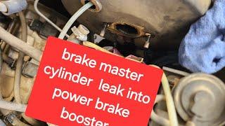 Brake master cylinder leak