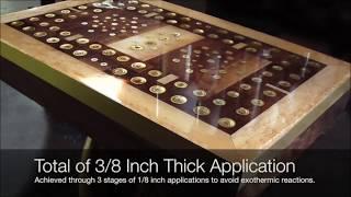 MAX CLR-HP Tabletop Coating & Thick Casting Epoxy Resin -Crystal Clear, High Gloss, Impact Resistant