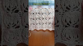 Ажурный узор "Яблочки". #вязание #shorts #узорысосхемами