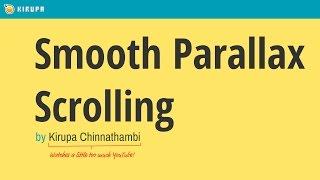 Smooth Parallax Scrolling (CSS + JavaScript)