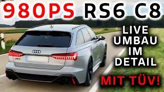 BRUTALER Sound im 980 PS Audi RS6 C8 -  Umbau Technik im Detail -  Beschleunigung - BTM Turbo