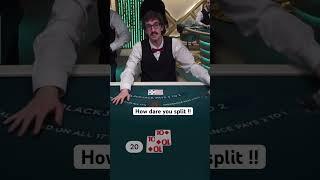 Splitters ruin the whole experienc #blackjack #shortsfeed #shortsviral #infinite #gambling #casino