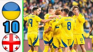 Ukraine vs Georgia 1-0 || Highlights & All Goals || UEFA Nations League 2024/25