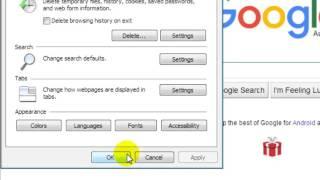 How to set the home page in Internet Explorer 8