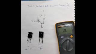 IGBT TESTING USING MULTIMETER #electronic #shortvideo